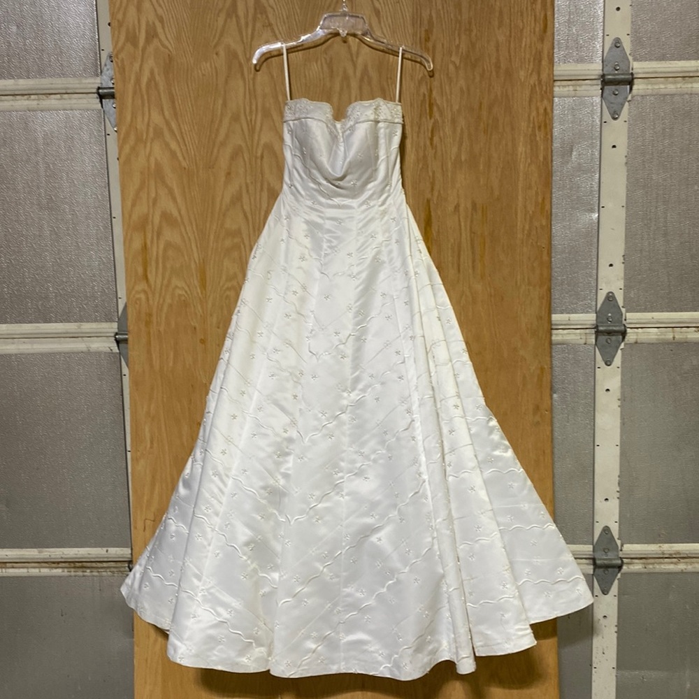 Beautiful white gown.
